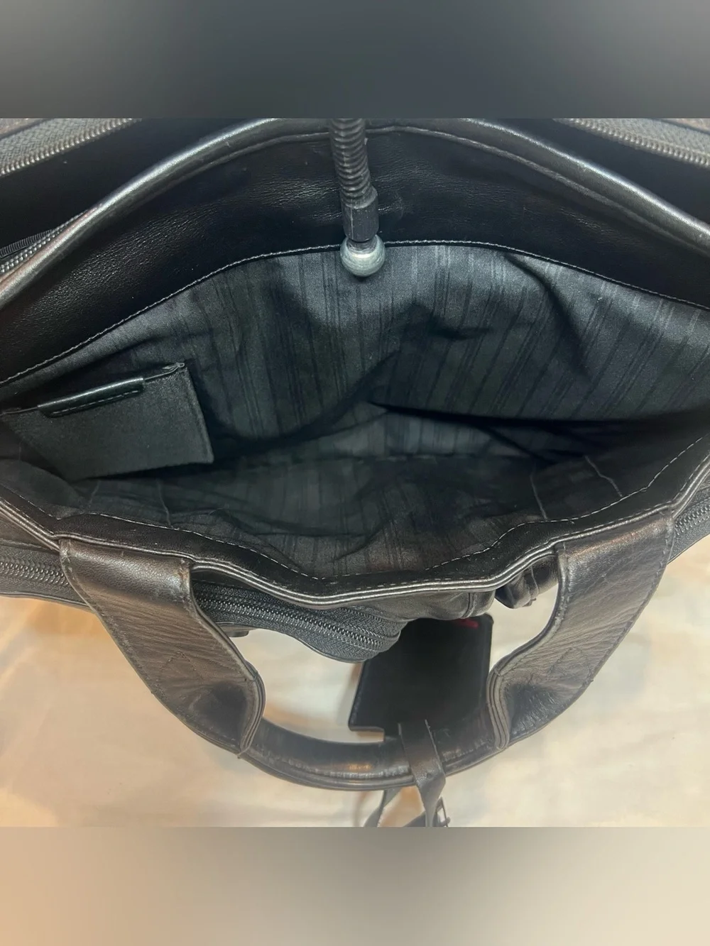 Tumi Alpha T-Pass Leather Laptop Briefcase (# 96516DH)